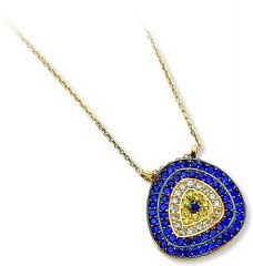 Beelo Gold 14K Altın Nazar Gerdanlık BGGSNY015