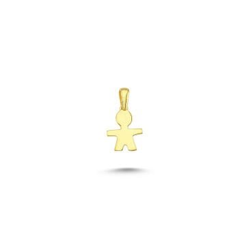 Beelo Gold 14K Altın Erkek Çocuk Kolye Ucu