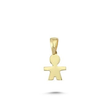 Beelo Gold 14K Altın Erkek Çocuk Kolye Ucu