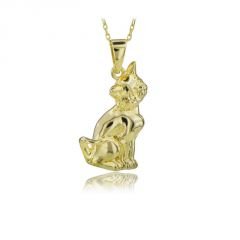 Beelo Gold 14K Altın Kedi Kolye