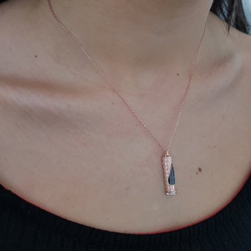 Altın Kaplama 925K Gümüş Melek Kanadı İsim  Kolye