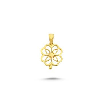 Beelo Gold 14K Altın Çiçek Özel Tasarım Kolye Ucu