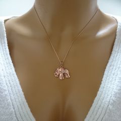 Beelo Gold 14K Altın Fil Kolye
