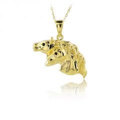 Beelo Gold 14K Altın At Kolye