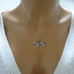 Beelo Gold 14K Altın Jaguar Kolye