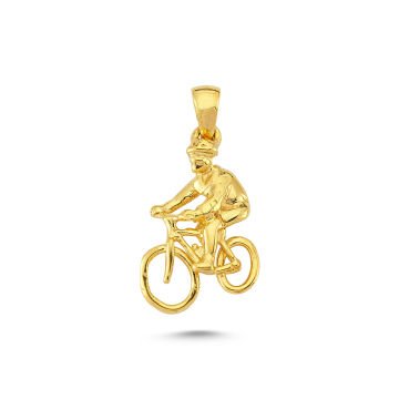 Beelo Gold 14K Altın Bisiklet Kolye Ucu