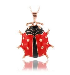 Beelo Gold 14K Altın Uğur Böceği Kolye