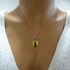Beelo Gold 14K Altın Uğur Böceği Kolye
