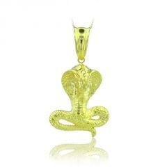Beelo Gold 14K Altın Kobra Yılanı Kolye
