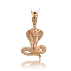 Beelo Gold 14K Altın Kobra Yılanı Kolye