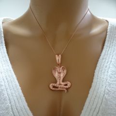 Beelo Gold 14K Altın Kobra Yılanı Kolye