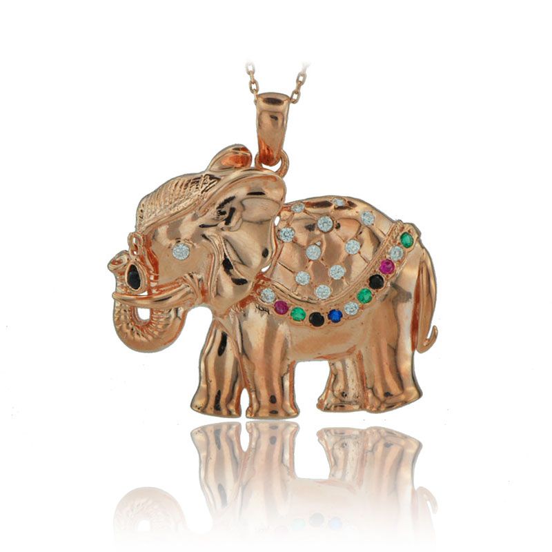Beelo Gold 14K Altın Fil Kolye