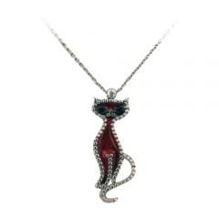 Beelo Silver 925K Gümüş Kedi Kolye SNC1568