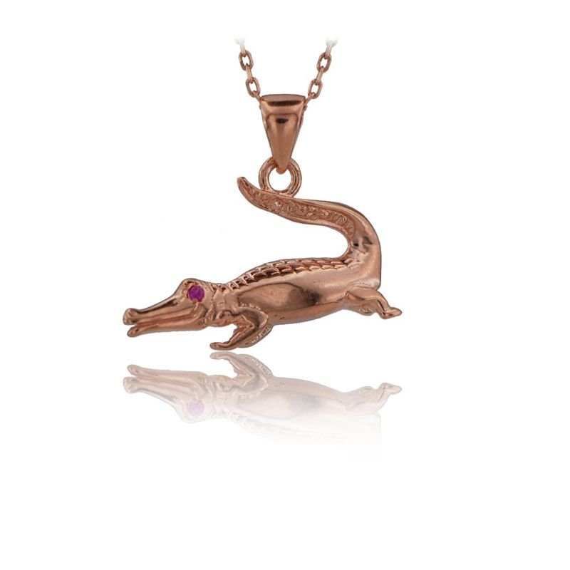 Beelo Gold 14K Altın Timsah Kolye