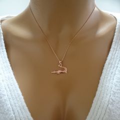 Beelo Gold 14K Altın Timsah Kolye