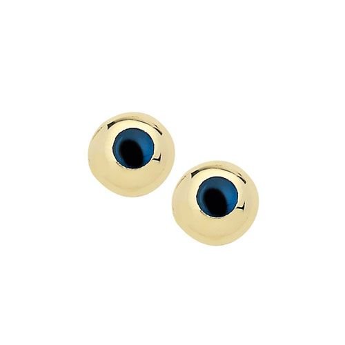 Beelo Gold 14K Altın Göz Boncuğu Nazar Küpe EGZ001