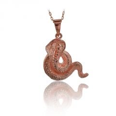 Beelo Gold 14K Altın Yılan Kolye