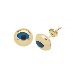Beelo Gold 14K Altın Göz Boncuğu Nazar Küpe EGZ008