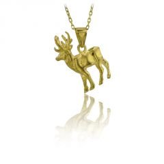 Beelo Gold 14K Altın Geyik Kolye