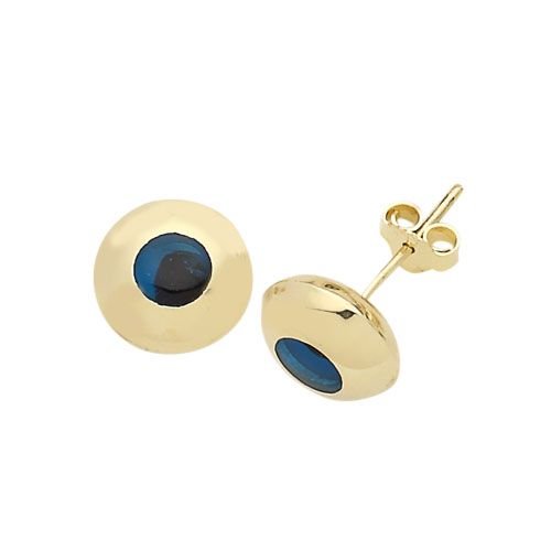 Beelo Gold 14K Altın Göz Boncuğu Nazar Küpe EGZ009
