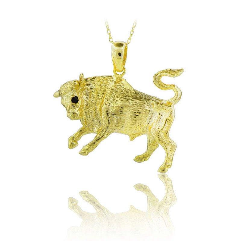 Beelo Gold 14K Altın Boğa Kolye