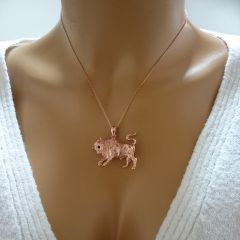 Beelo Gold 14K Altın Boğa Kolye