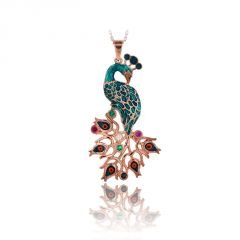 Beelo Gold 14K Altın Tavus Kuşu Kolye