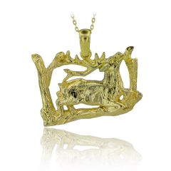 Beelo Gold 14K Altın Geyik Kolye