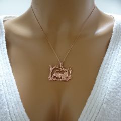 Beelo Gold 14K Altın Geyik Kolye