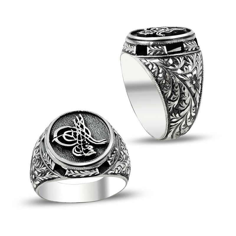Beelo Silver 925K Gümüş Erzurum El işi Erkek Yüzük