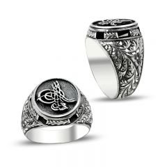 Beelo Silver 925K Gümüş Erzurum El işi Erkek Yüzük