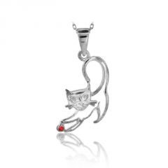 Beelo Gold 14K Altın Kedi Kolye