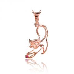 Beelo Gold 14K Altın Kedi Kolye