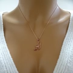 Beelo Gold 14K Altın Kedi Kolye