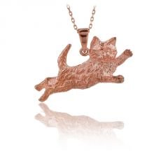 Beelo Gold 14K Altın Kedi Kolye