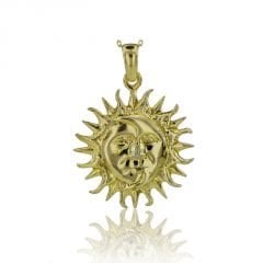 Beelo Gold 14K Altın Güneş Kolye