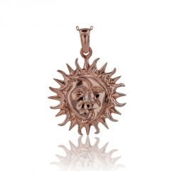 Beelo Gold 14K Altın Güneş Kolye