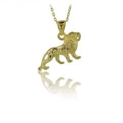Beelo Gold 14K Altın Aslan Kolye