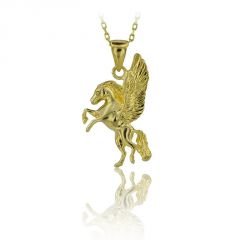 Beelo Gold 14K Altın At Pegasus Kolye