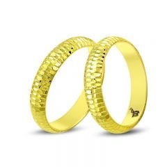 Beelo Gold 14K Altın Fantazi Alyans Yüzük BGHBD002