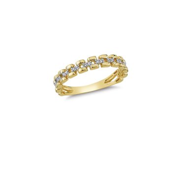 Beelo Gold 14K Altın Tasarım Yüzük 