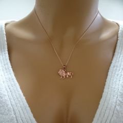 Beelo Gold 14K Altın Aslan Kolye