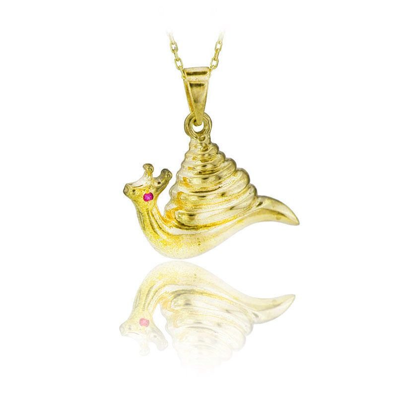 Beelo Gold 14K Altın Salyangoz Kolye