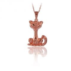 Beelo Gold 14K Altın Kedi Kolye
