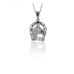 Beelo Gold 14K Altın Nal At Şans Kolye