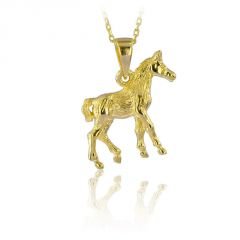 Beelo Gold 14K Altın At Tay Kolye