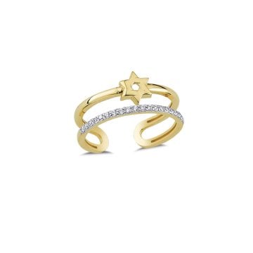 Beelo Gold 14K Altın Yıldız Yüzük