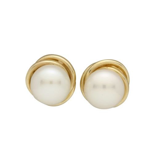 Beelo Gold 14K Altın İnci Küpe EIN011