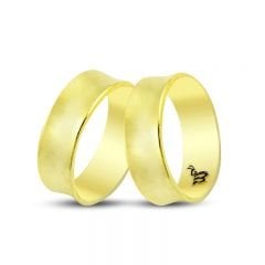 Beelo Gold 14K Altın Fantazi Alyans Yüzük BGHBD008