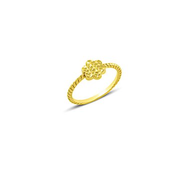 Beelo Gold 14K Altın Çiçek Yüzük